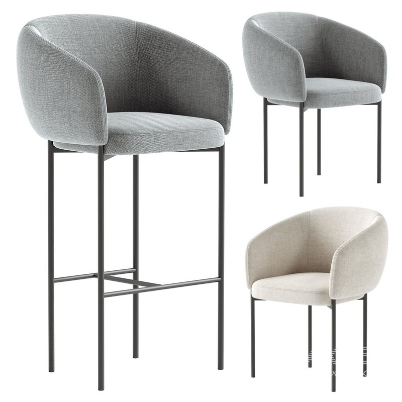 camarosa barstool & camarosa chair - Image 1