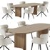 LAY armchair & ALTURA Dining Table - Thumbnail 1