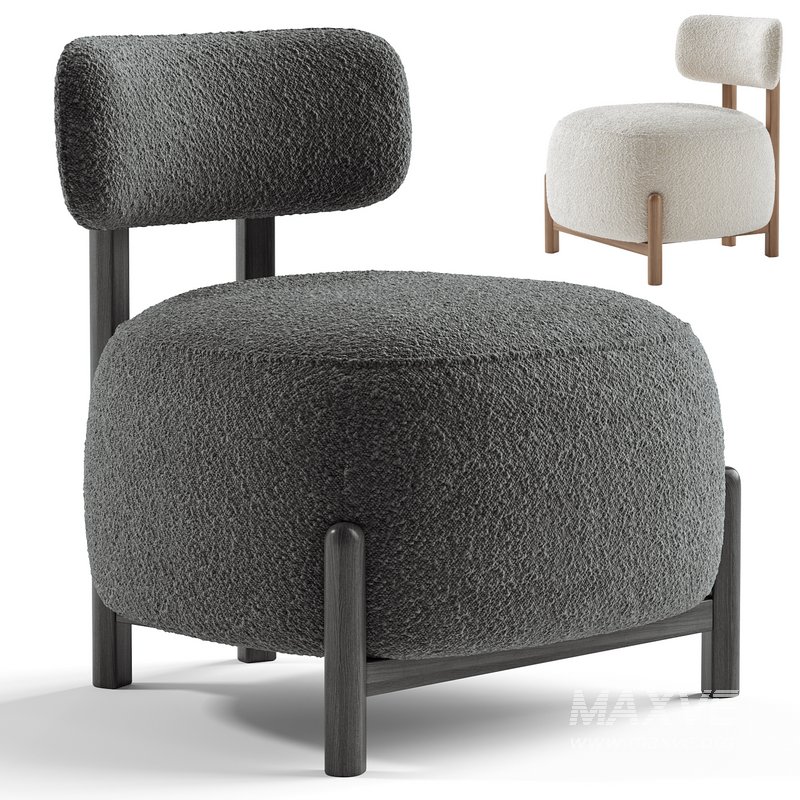HUNTER BOUCLE LOUNGE CHAIR - Image 1
