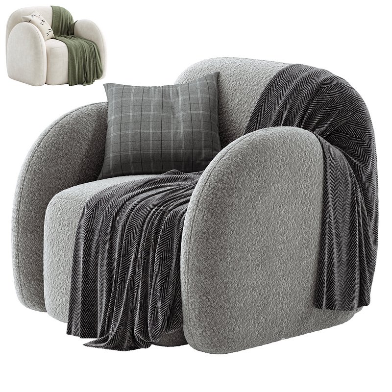 Flair Nina Boucle Teddy Accent Chair - Image 2