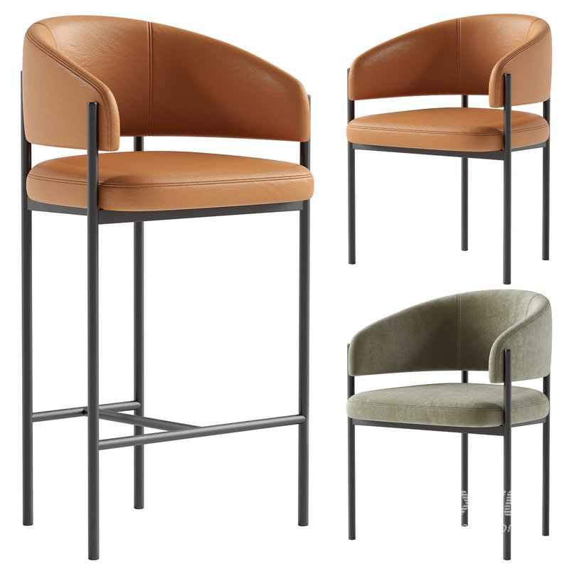 lorenzo barstool & lorenzo chair - Image 1