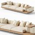 Japandi XXL Wooden Sofa 02 - Thumbnail 2