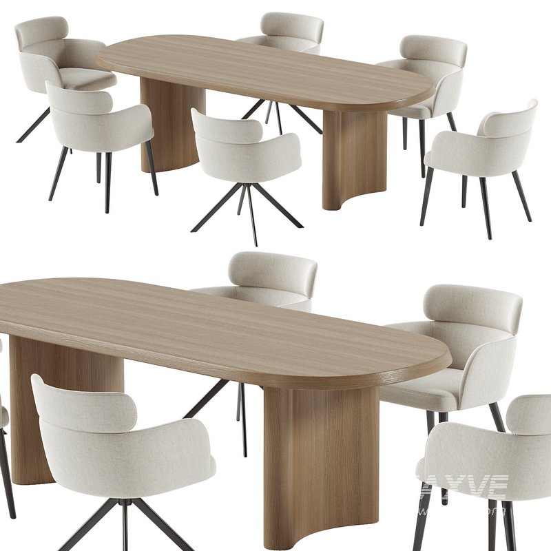 LAY armchair & ALTURA Dining Table - Image 2