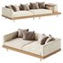 Japandi XXL Wooden Sofa 01 - Thumbnail 2