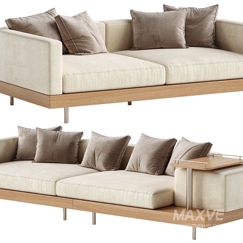 Japandi XXL Wooden Sofa 01 - Image 4