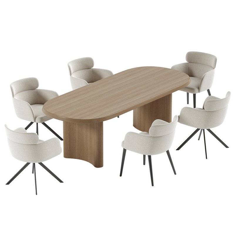LAY armchair & ALTURA Dining Table - Image 3