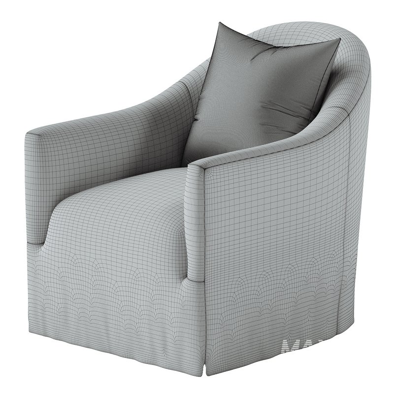 Trudeaux Slipcover Swivel Chair - Image 5