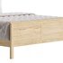 HEMNES Bed frame dark gray stained - Thumbnail 10