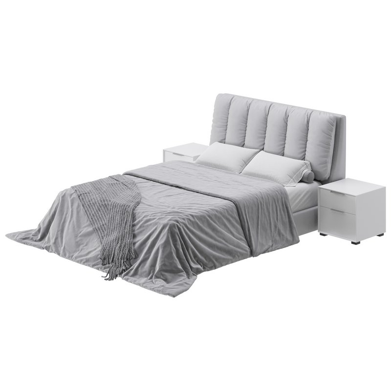 White Modern Twin Bed - Image 9