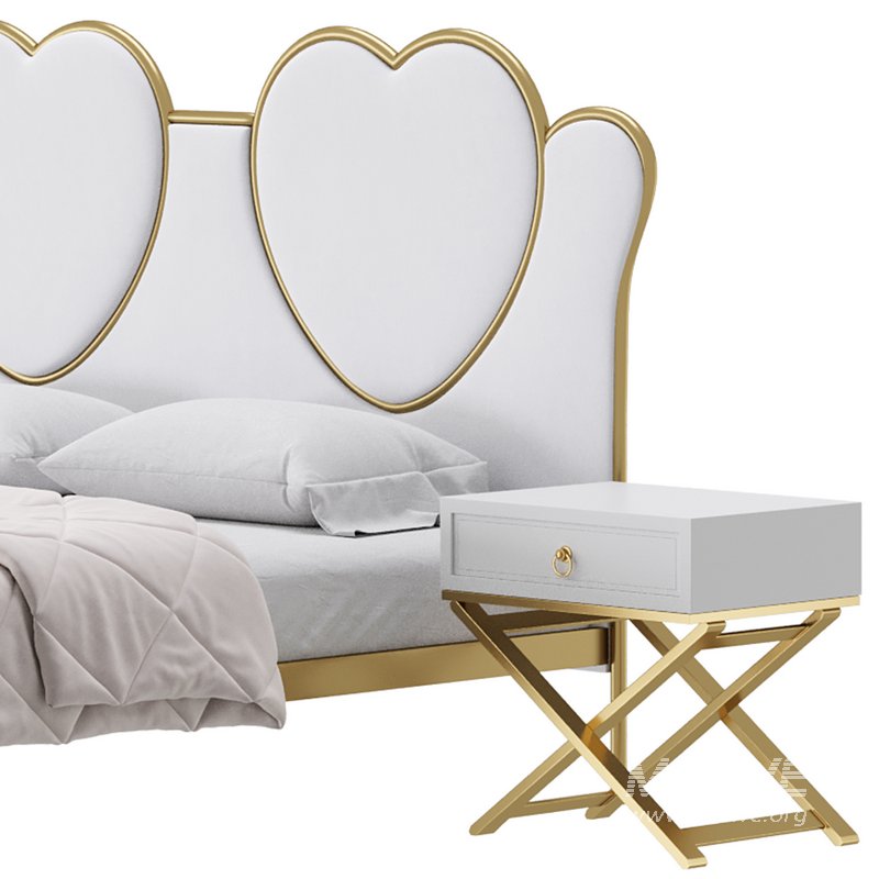Glam Upholstered Headboard Bed - Image 10