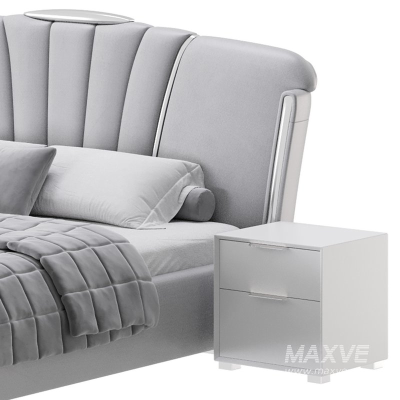 Grey Modern Bed - Image 9
