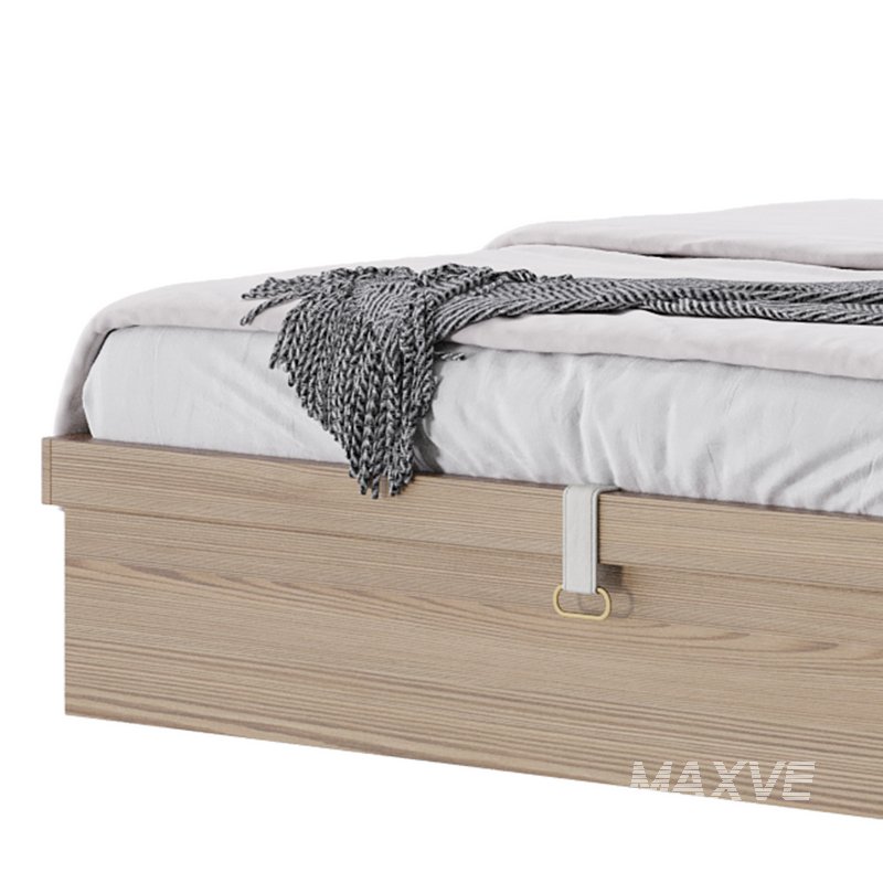 Brown Wooden Panel Bed - Image 4