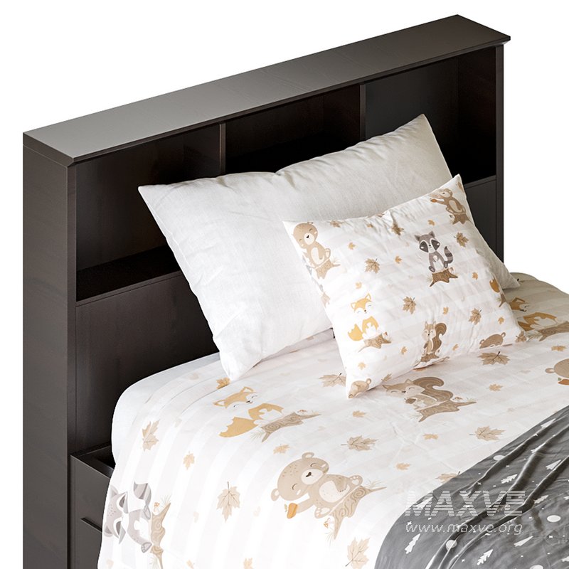 Mainstays Mates Storage Bed with Bookcase Headboard - Image 10