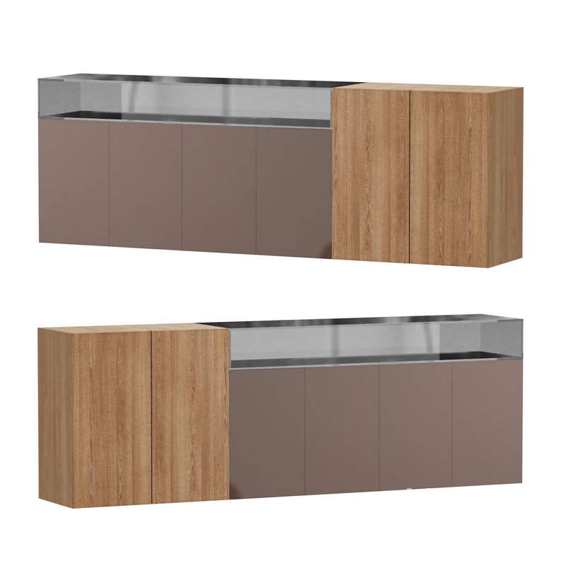 36e8 Glass Sideboard - Image 1