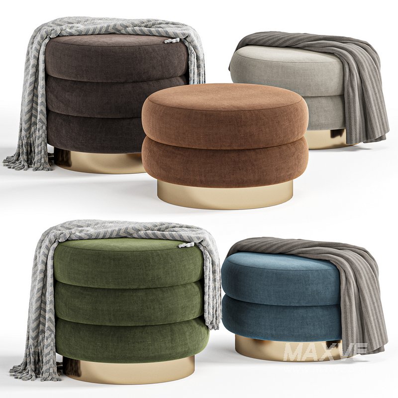 9235 CHIGNON Poufs by Vibieffe - Image 3