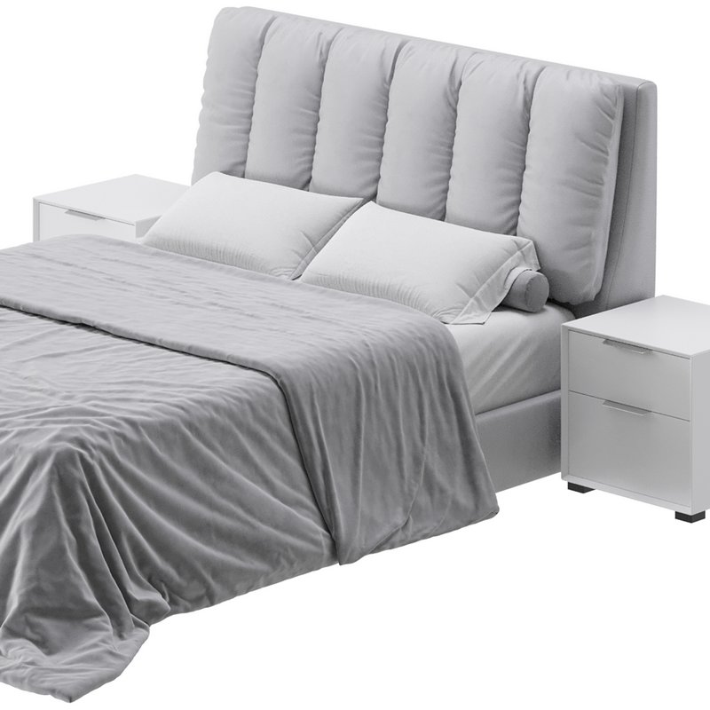 White Modern Twin Bed - Image 11