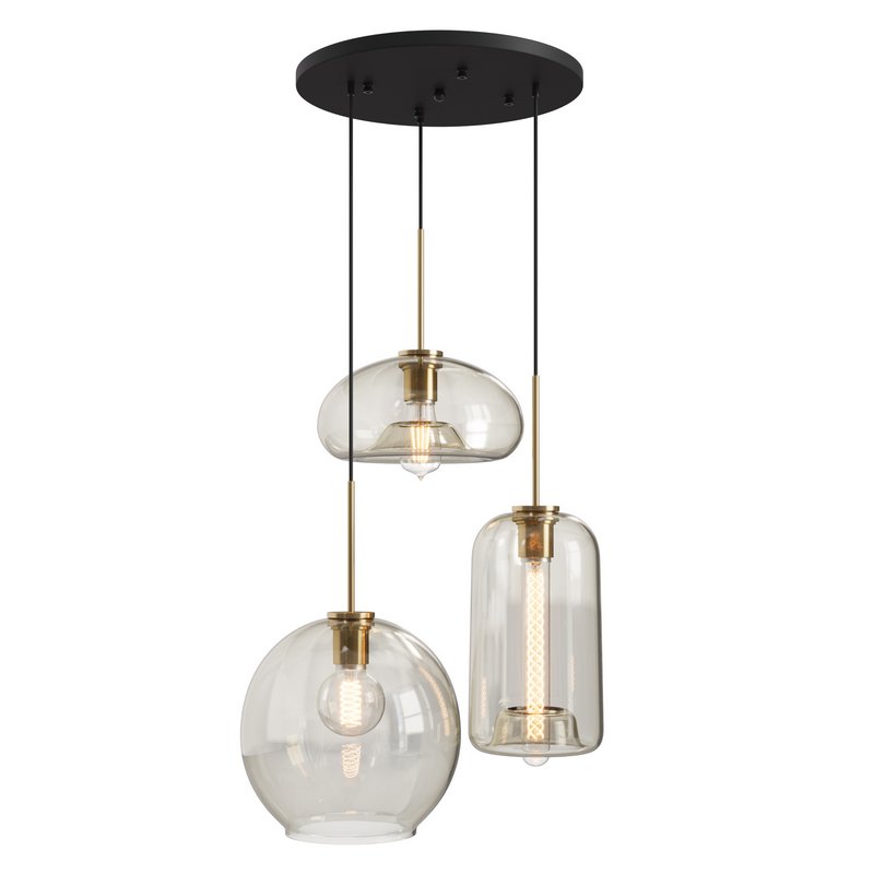 Modern Glass Pendant Light - Image 1