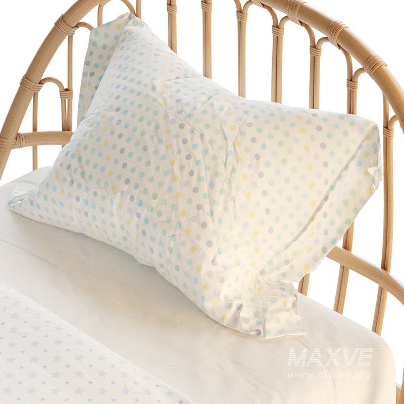 Malu Vintage Rattan Bed - Image 12