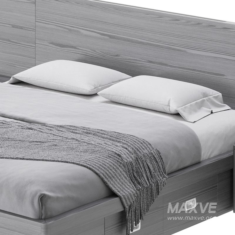 Brown Wooden Panel Bed - Image 11