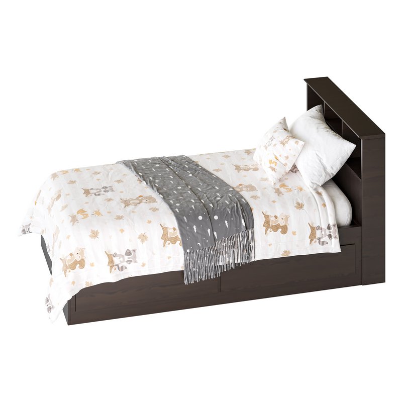Mainstays Mates Storage Bed with Bookcase Headboard - Image 12