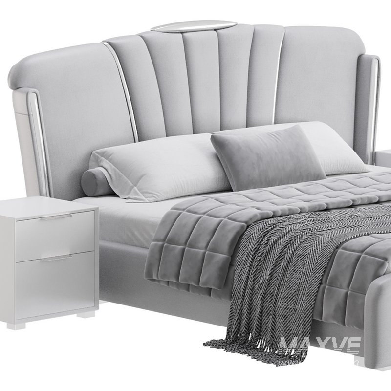 Grey Modern Bed - Image 12