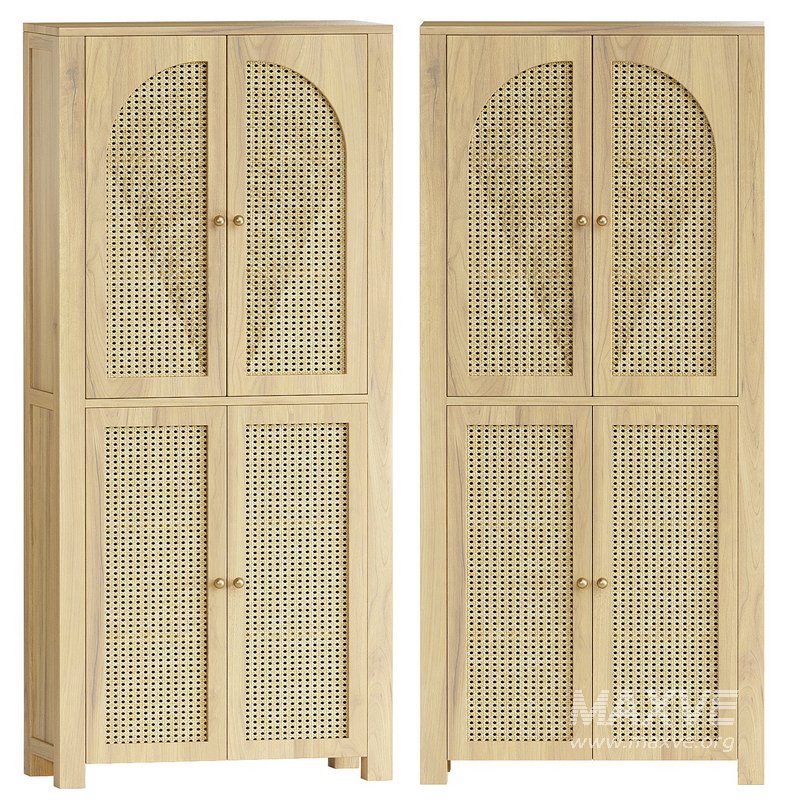 Cane Arches Tall Cabinet - Image 1