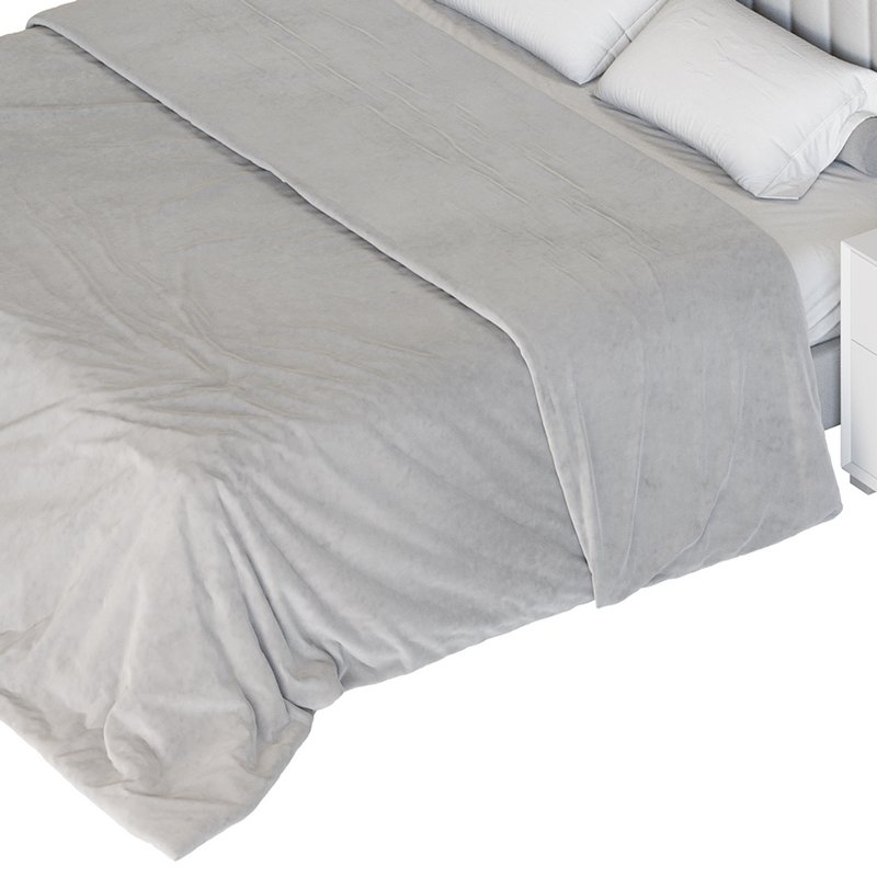 Soild Wood Bed with Camelback Panel Headboard - Image 12