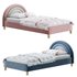Rainbow Kids Velvet Finish Bed - Thumbnail 1