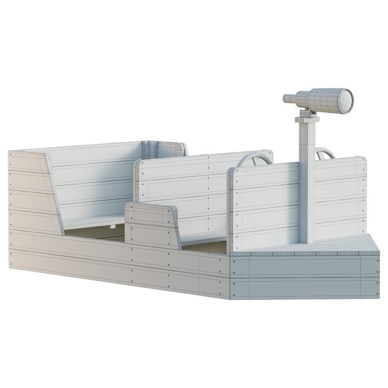 ADMIRAL WOODEN PLAY BOAT - Image 12