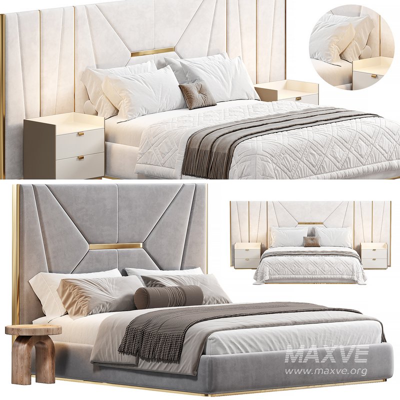 AMBER BEDROOM LUXURY FURNITURE Bed by saberjewels - Image 1