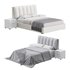 White Modern Twin Bed - Thumbnail 1