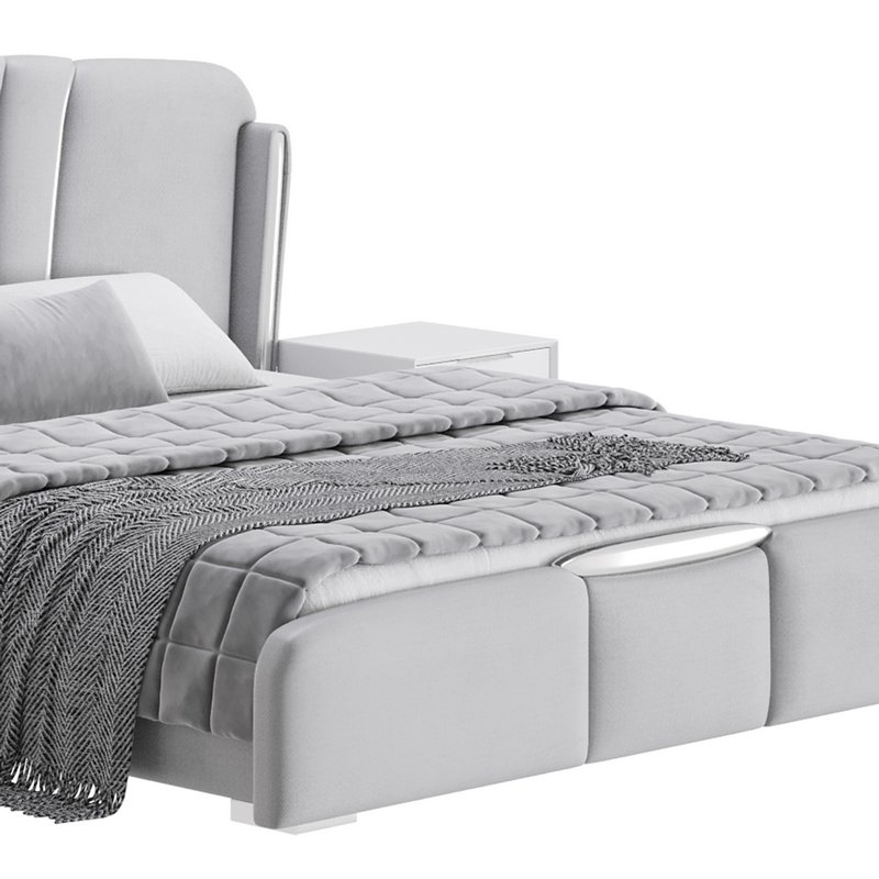 Grey Modern Bed - Image 14