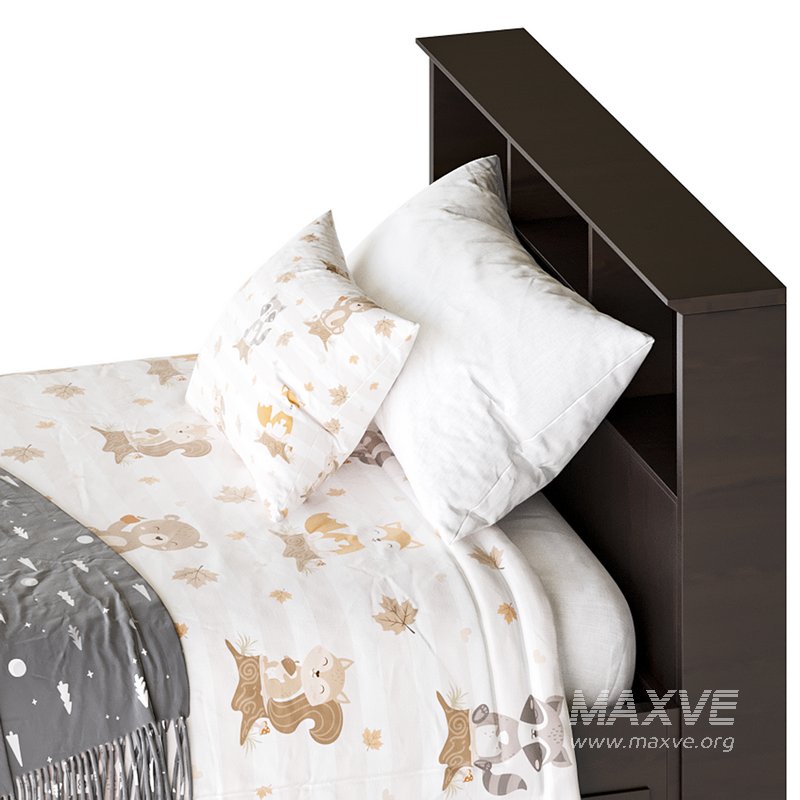 Mainstays Mates Storage Bed with Bookcase Headboard - Image 13
