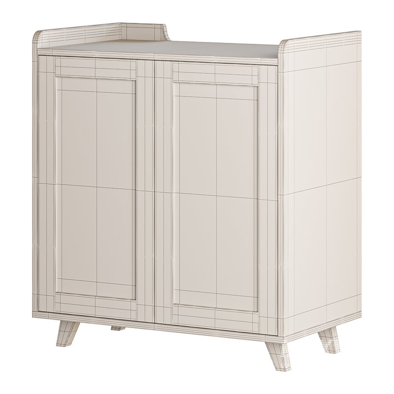 Asian Brown Wood Sideboard - Image 13