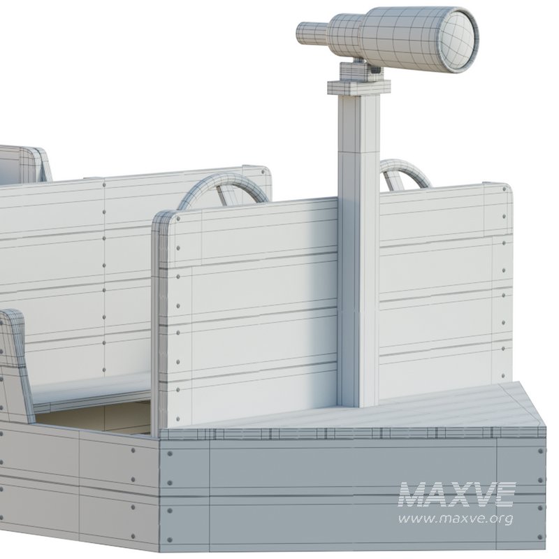 ADMIRAL WOODEN PLAY BOAT - Image 14