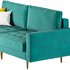 Velvet Fabric Sofa Couch - Thumbnail 14