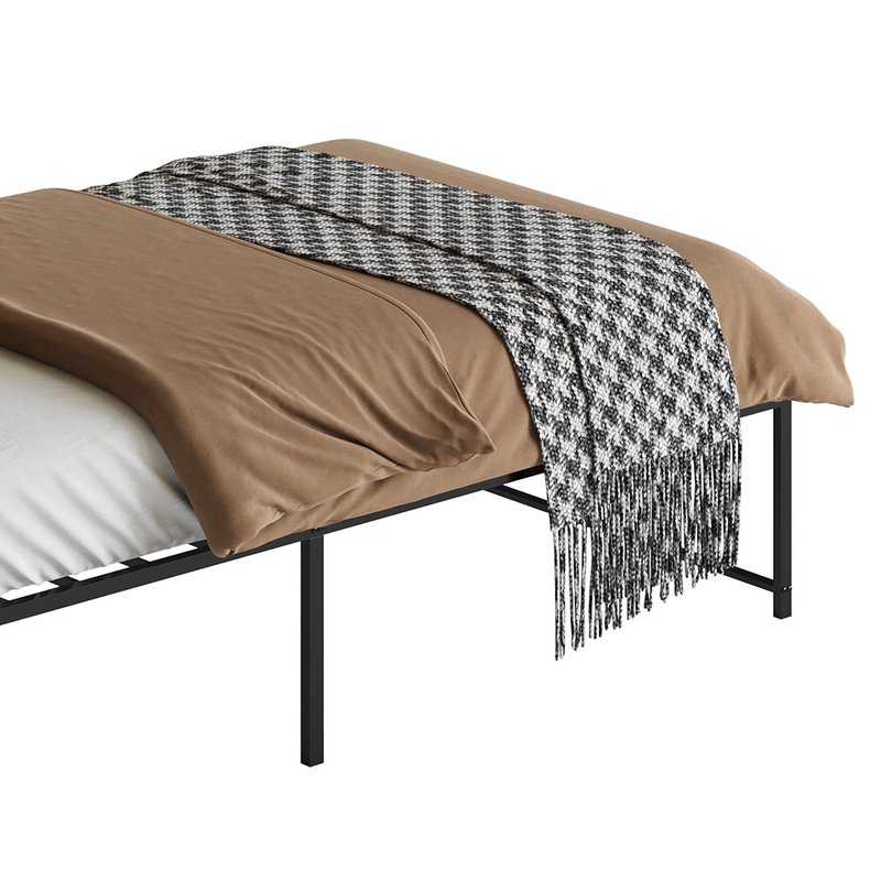 Topeakmart Rustic Metal Bed - Image 14