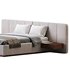 American Queen Size Bed Offered in Velvet with Floating Nightstands - Thumbnail 13