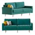 Velvet Fabric Sofa Couch - Thumbnail 1