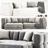 Tavi 2 Piece Laf Sectional Alcala Graphite Sofa - Thumbnail 2