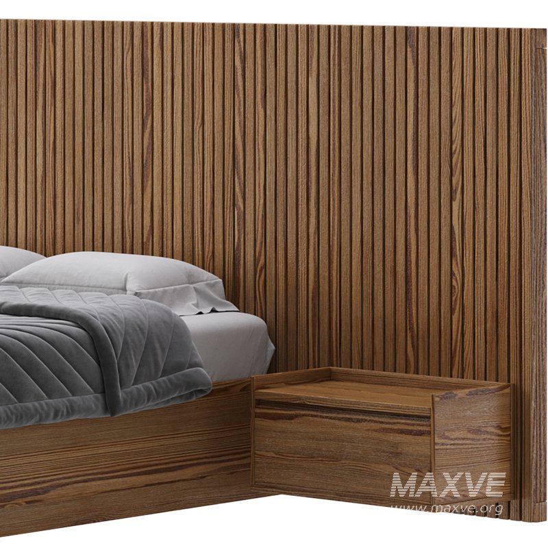 Batten White Oak King Plinth-Base Storage bed - Image 14
