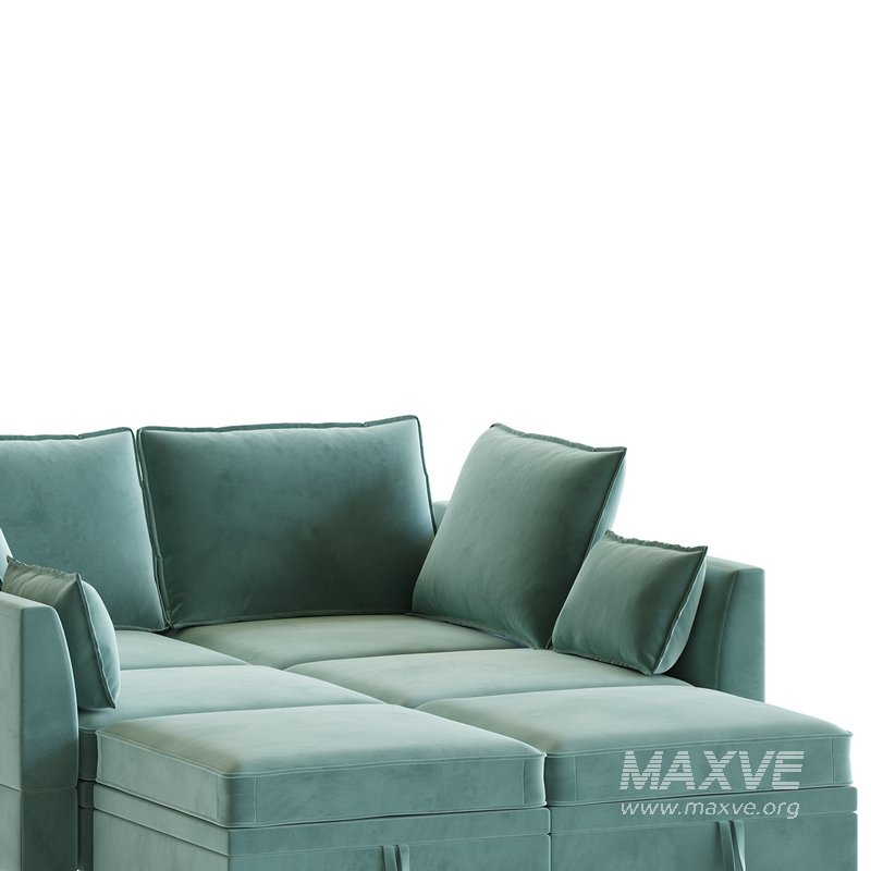Sectional Sofa Convertible Sofa Bed 2 - Image 13