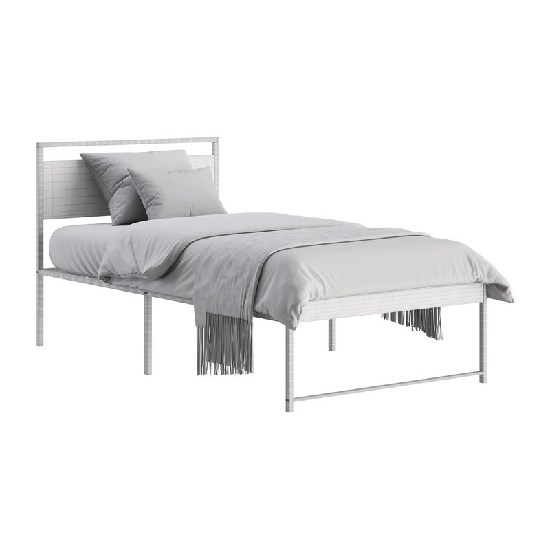 Topeakmart Rustic Metal Bed - Image 15