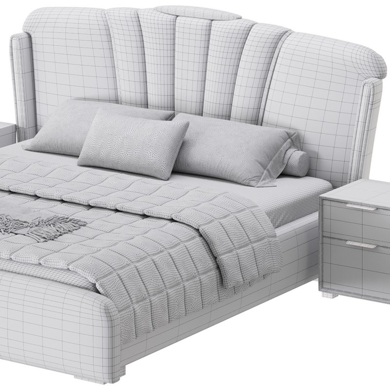 Grey Modern Bed - Image 15