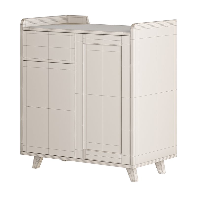 Asian Brown Wood Sideboard - Image 14