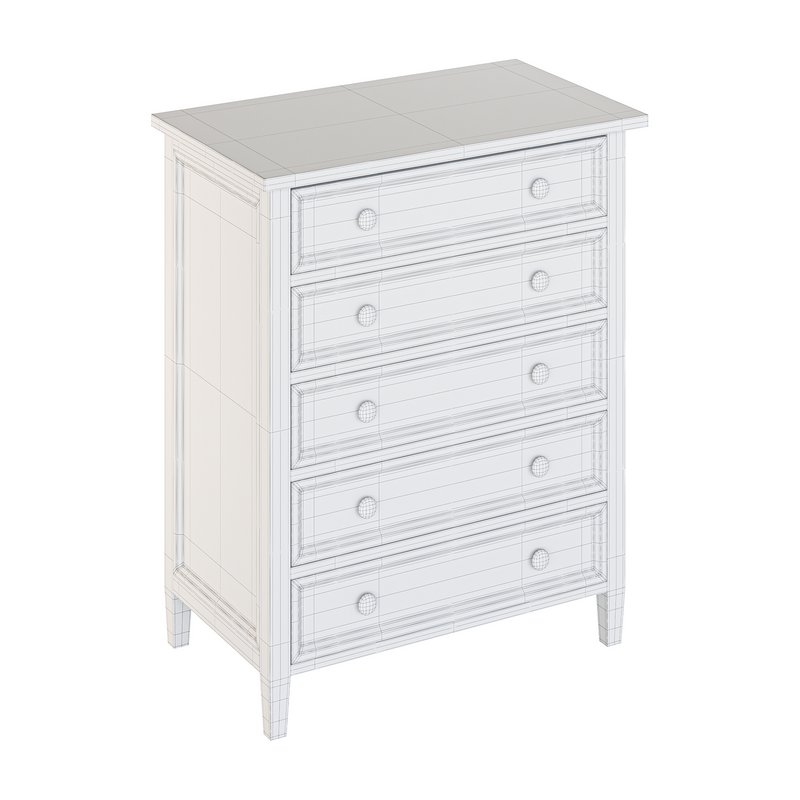 Harbor Grey 5-Drawer Chest - Image 15