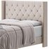 Fabric Low Profile Double Bed Frame with Nail Snaps - Thumbnail 15