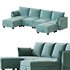 Sectional Sofa Convertible Sofa Bed - Thumbnail 14