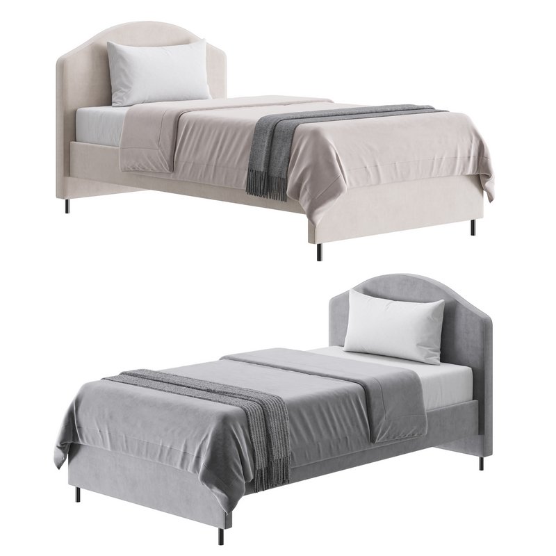 Upholstered bed frame - Image 1