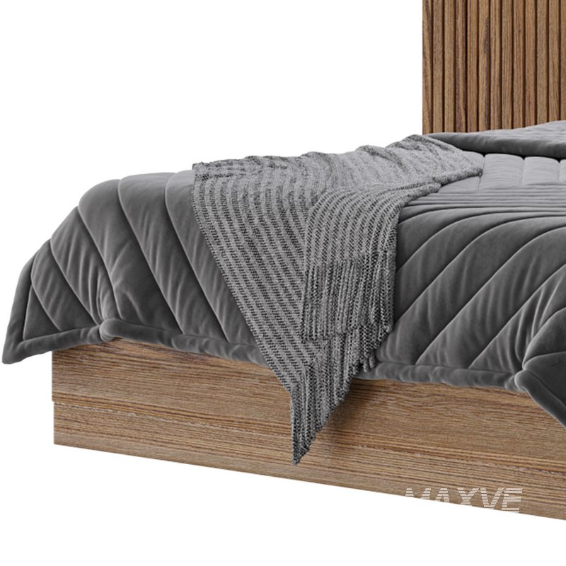 Batten White Oak King Plinth-Base Storage bed - Image 15